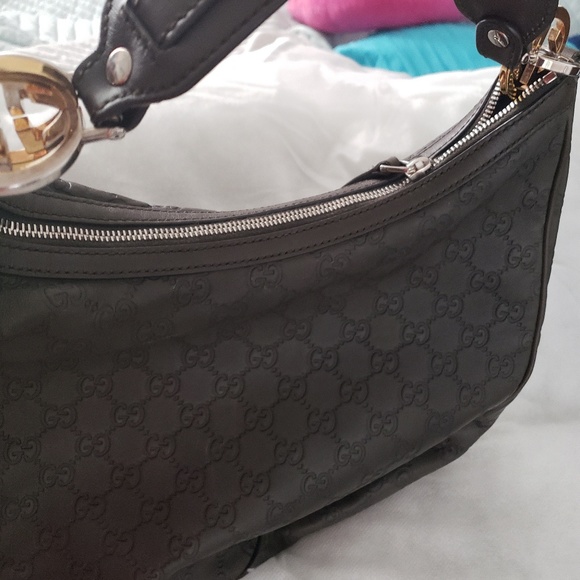 Gucci medium hobo with gold silver hardware - Picture 2 of 3